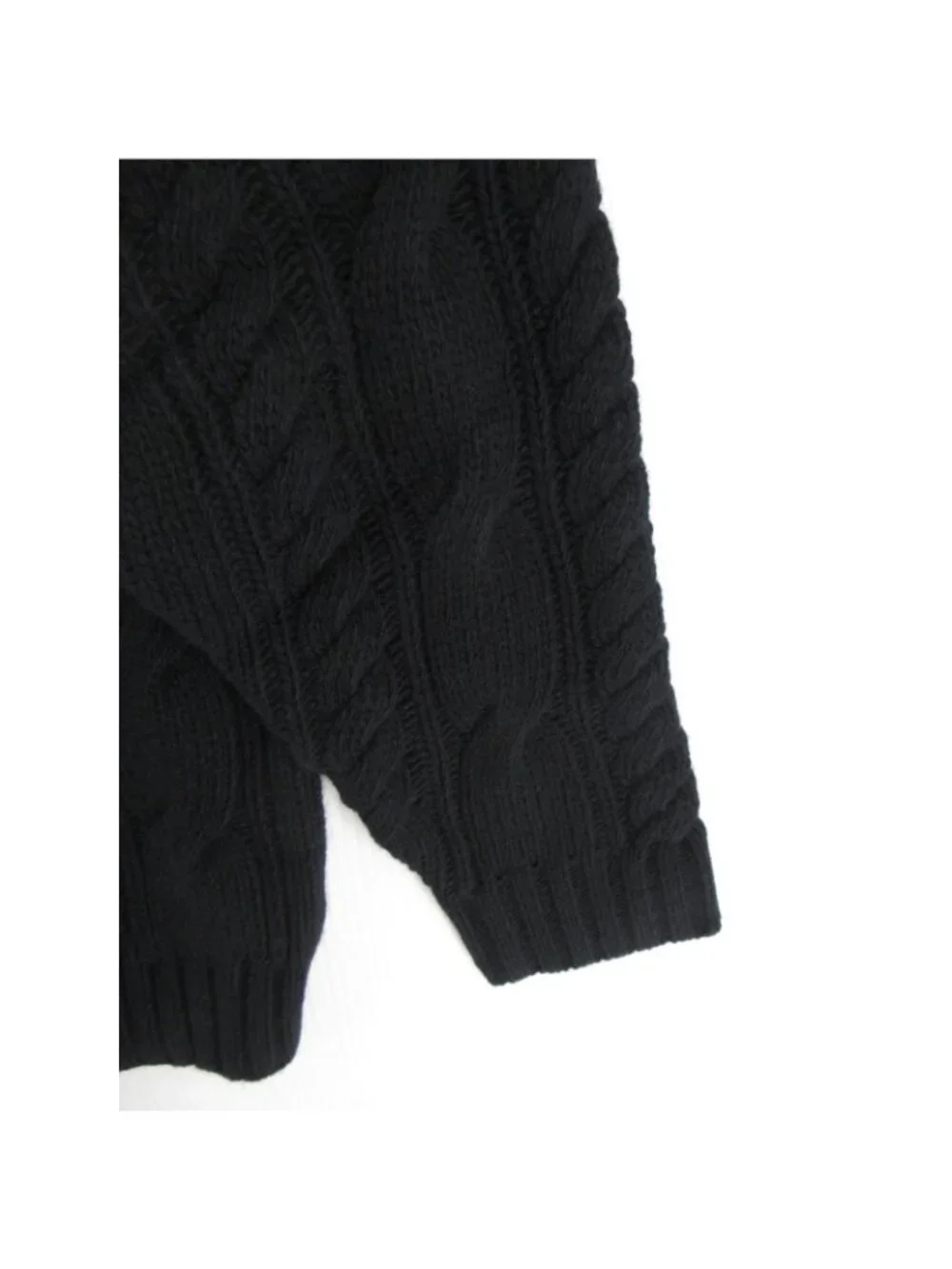 Polo Ralph Lauren Sweater 2XB Merino Wool Henley Cable Knit Mock Neck